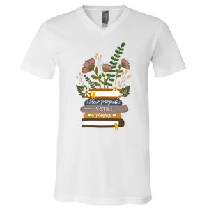 Slow Progress Is Still Progress Book Lover V-Neck T-Shirt