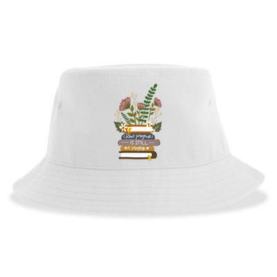 Slow Progress Is Still Progress Book Lover Sustainable Bucket Hat