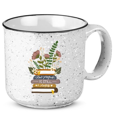 Slow Progress Is Still Progress Book Lover 15oz Campfire Ceramic Mug