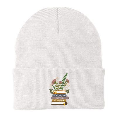 Slow Progress Is Still Progress Book Lover Knit Cap Winter Beanie