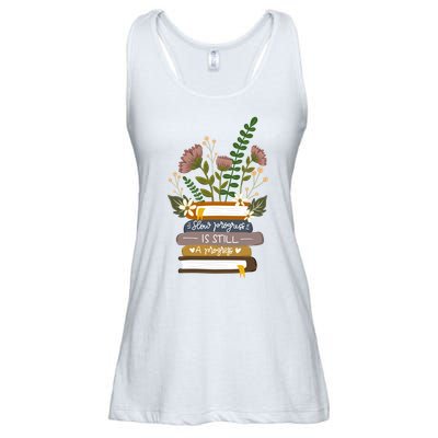 Slow Progress Is Still Progress Book Lover Ladies Essential Flowy Tank