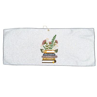 Slow Progress Is Still Progress Book Lover Large Microfiber Waffle Golf Towel