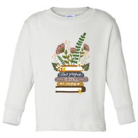 Slow Progress Is Still Progress Book Lover Toddler Long Sleeve Shirt