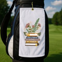 Slow Progress Is Still Progress Book Lover Golf Towel