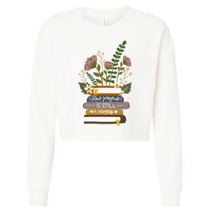 Slow Progress Is Still Progress Book Lover Cropped Pullover Crew