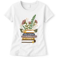 Slow Progress Is Still Progress Book Lover Womens T-Shirt