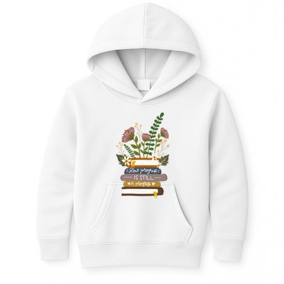 Slow Progress Is Still Progress Book Lover Kids Hoodie