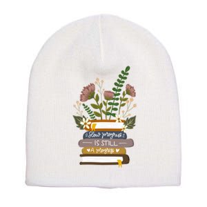 Slow Progress Is Still Progress Book Lover Short Acrylic Beanie