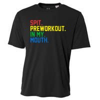 Spit Preworkout In My Mouth Retro Color Cooling Performance Crew T-Shirt