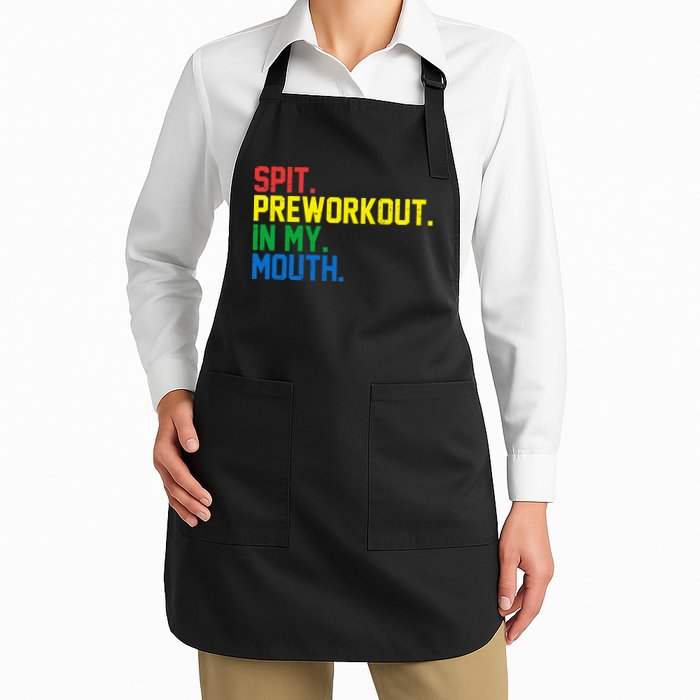 Spit Preworkout In My Mouth Retro Color Apron