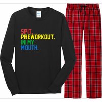 Spit Preworkout In My Mouth Retro Color Long Sleeve Pajama Set