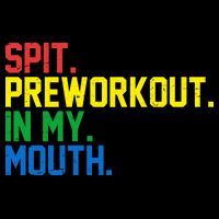 Spit Preworkout In My Mouth Retro Color Flat Bill Trucker Hat
