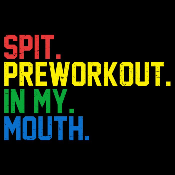 Spit Preworkout In My Mouth Retro Color Flat Bill Trucker Hat