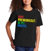 Spit Preworkout In My Mouth Retro Color Kids T-Shirt