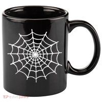 Spider Web Halloween 11oz C Handle Ceramic Mug