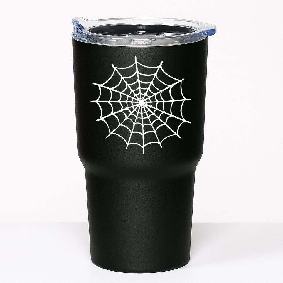 Spider Web Halloween Tumbler