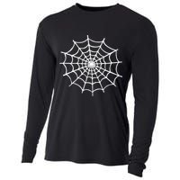 Spider Web Halloween Cooling Performance Long Sleeve Crew