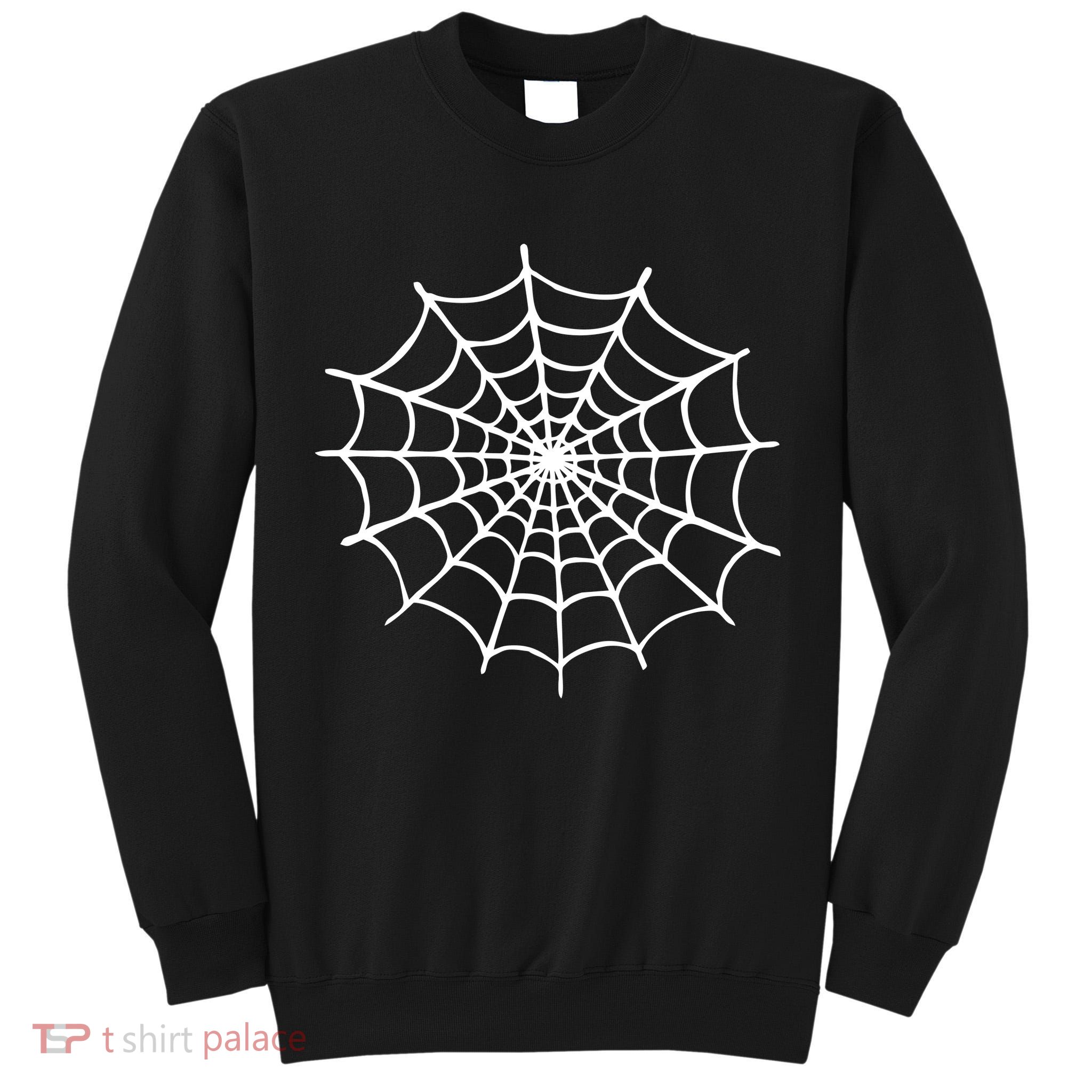 Spider Web Halloween Tall Sweatshirt
