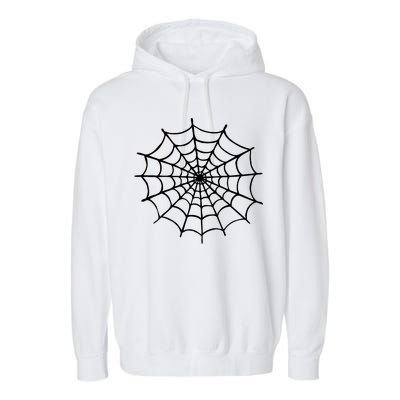 Spider Web Halloween Garment-Dyed Fleece Hoodie