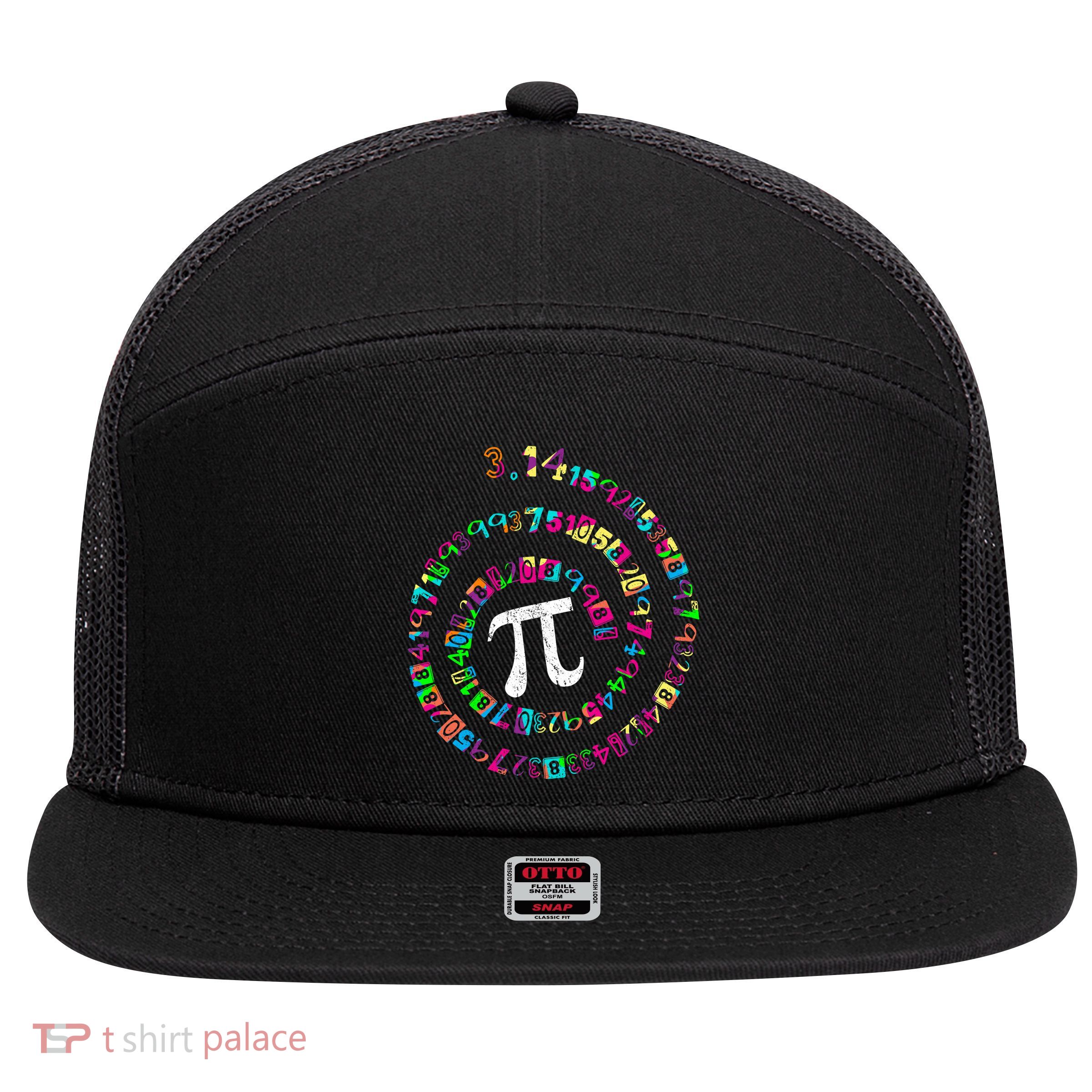 Spiral PI Day 3.14 7 Panel Mesh Trucker Snapback Hat