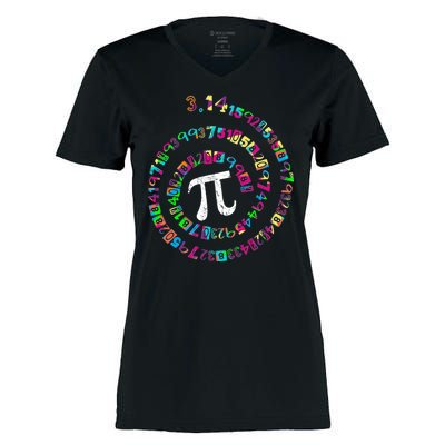 Spiral PI Day 3.14 Women's Momentum V-Neck T-Shirt