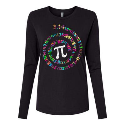 Spiral PI Day 3.14 Womens Cotton Relaxed Long Sleeve T-Shirt