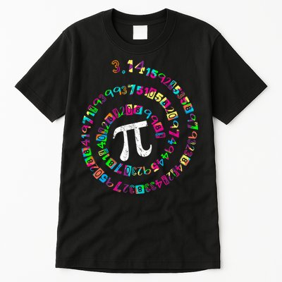Spiral PI Day 3.14 Tall T-Shirt
