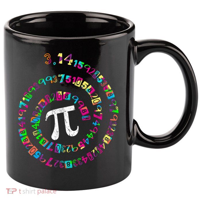 Spiral PI Day 3.14 11oz C Handle Ceramic Mug
