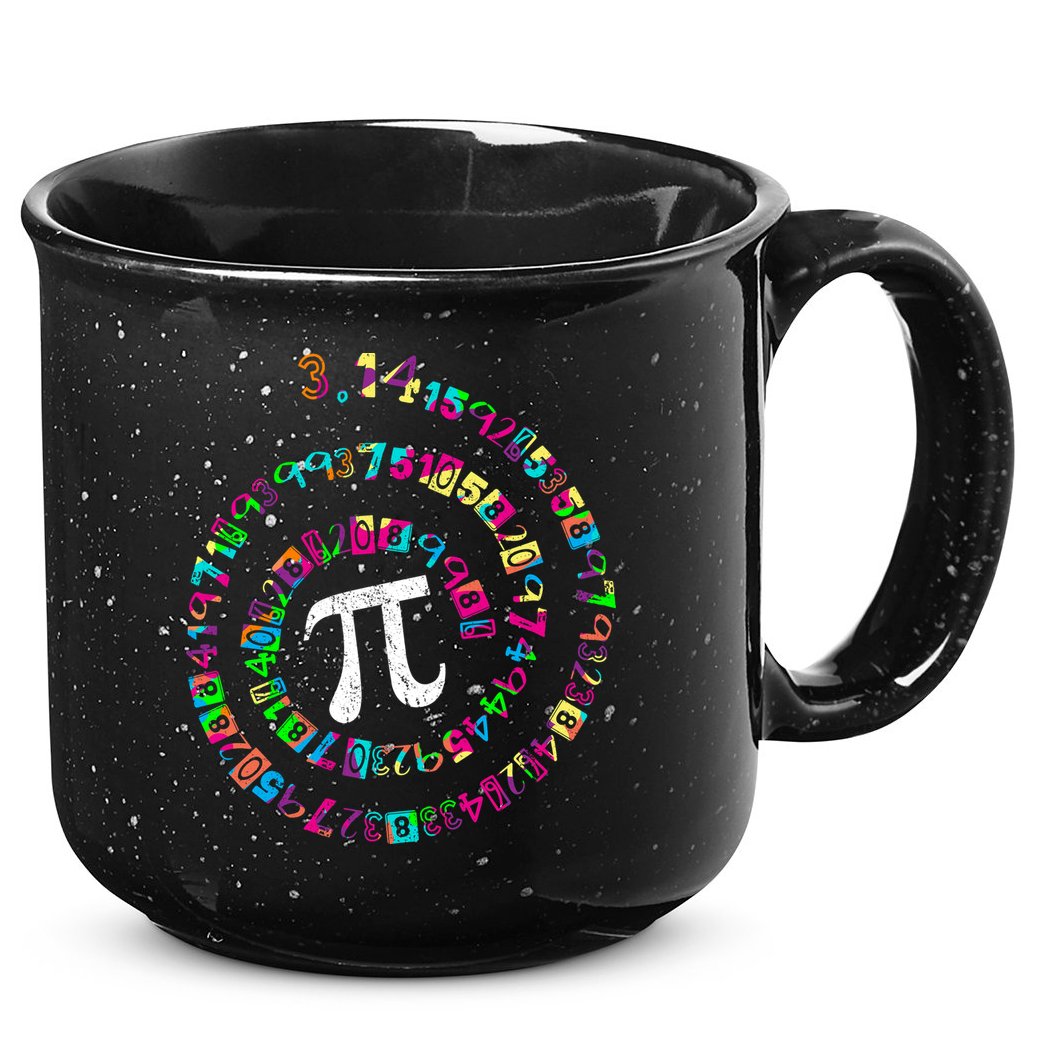 Spiral PI Day 3.14 15oz Campfire Ceramic Mug