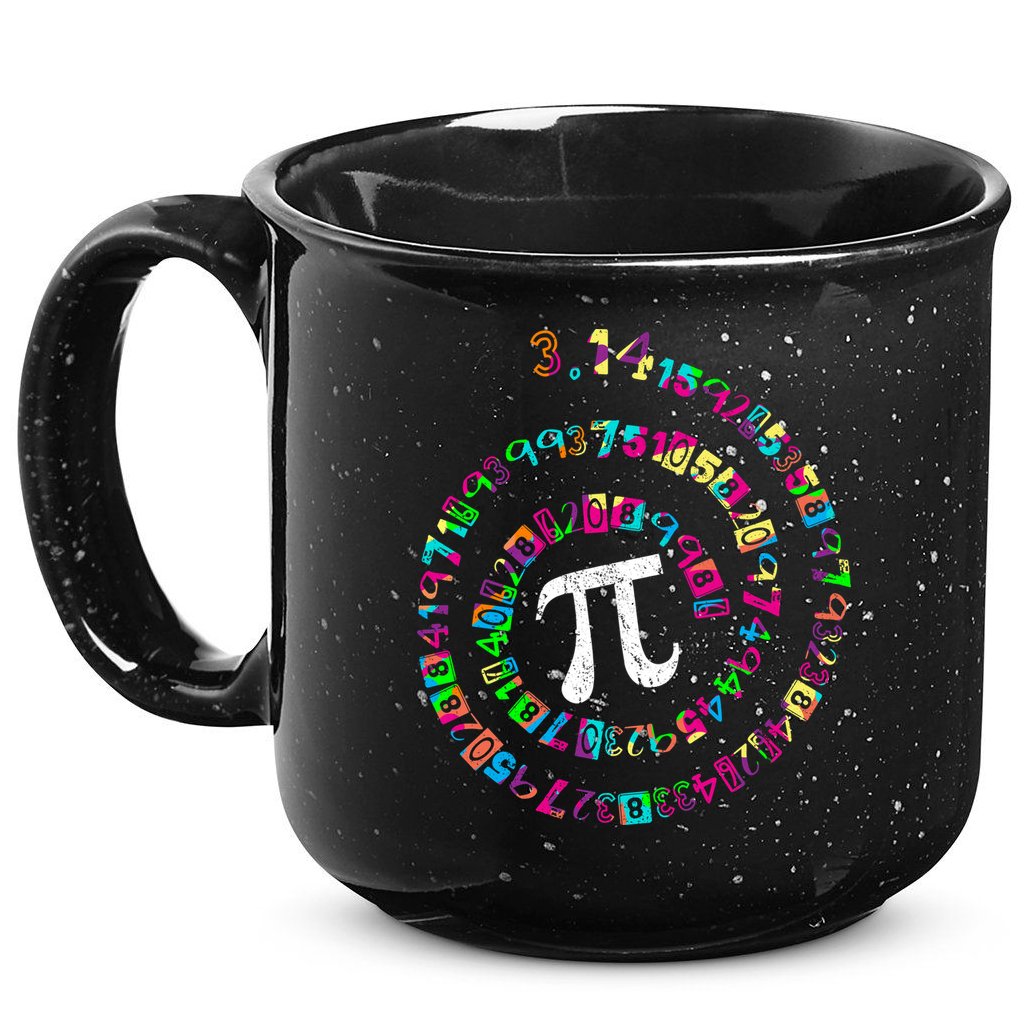 Spiral PI Day 3.14 15oz Campfire Ceramic Mug