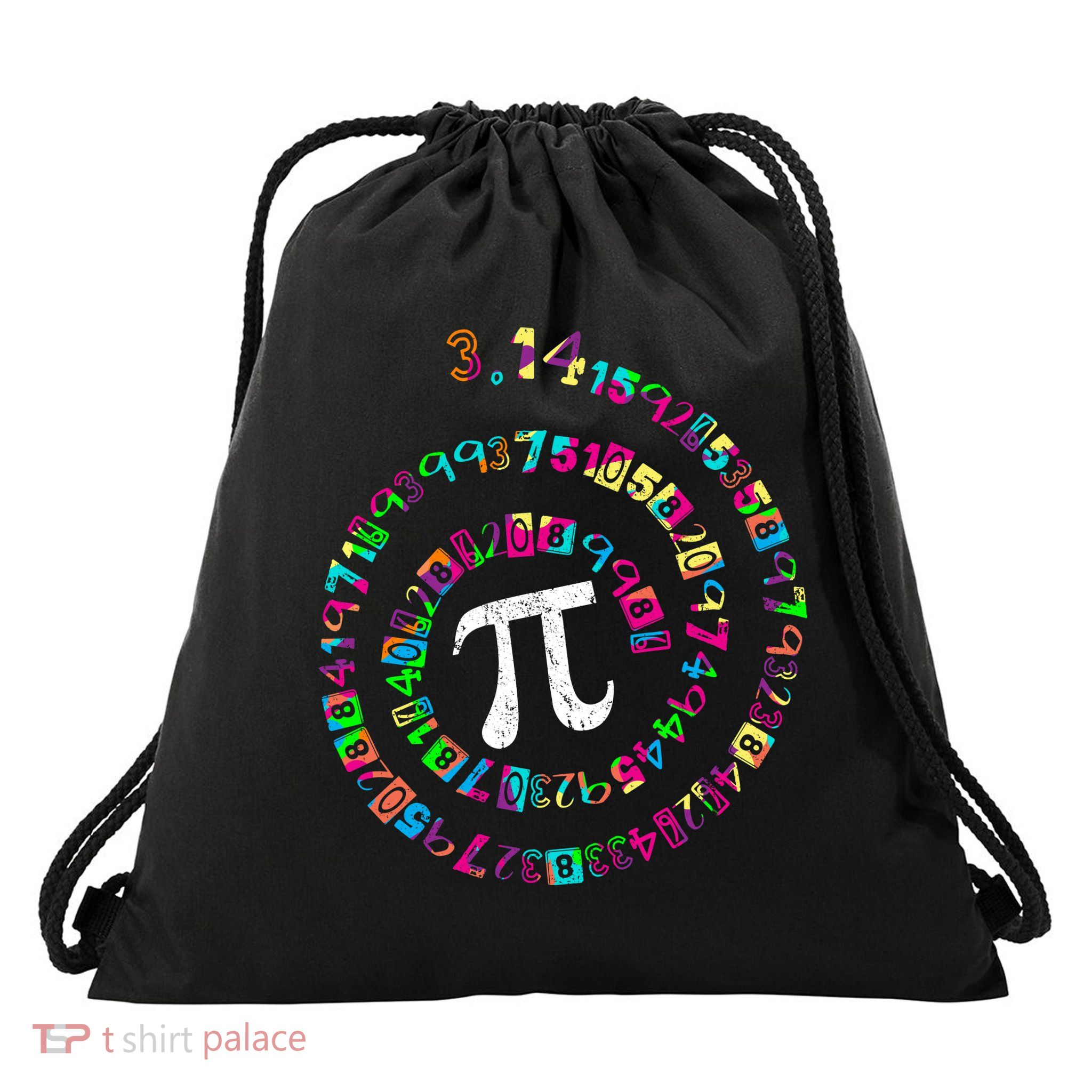 Spiral PI Day 3.14 Drawstring Bag