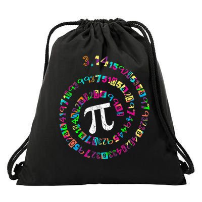 Spiral PI Day 3.14 Drawstring Bag