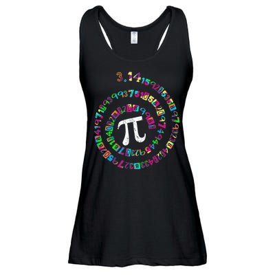 Spiral PI Day 3.14 Ladies Essential Flowy Tank