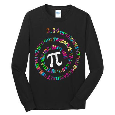 Spiral PI Day 3.14 Tall Long Sleeve T-Shirt