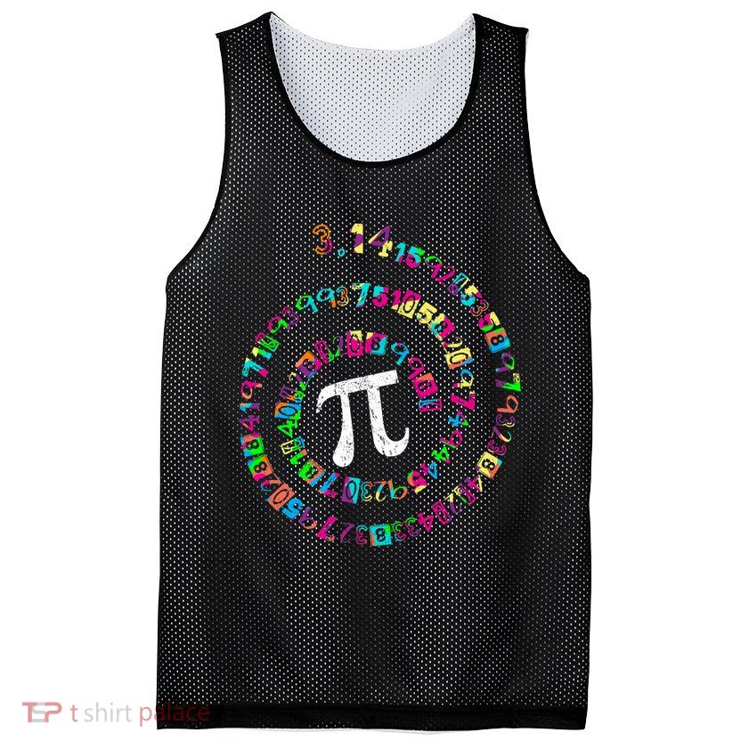 Spiral PI Day 3.14 Mesh Reversible Basketball Jersey Tank