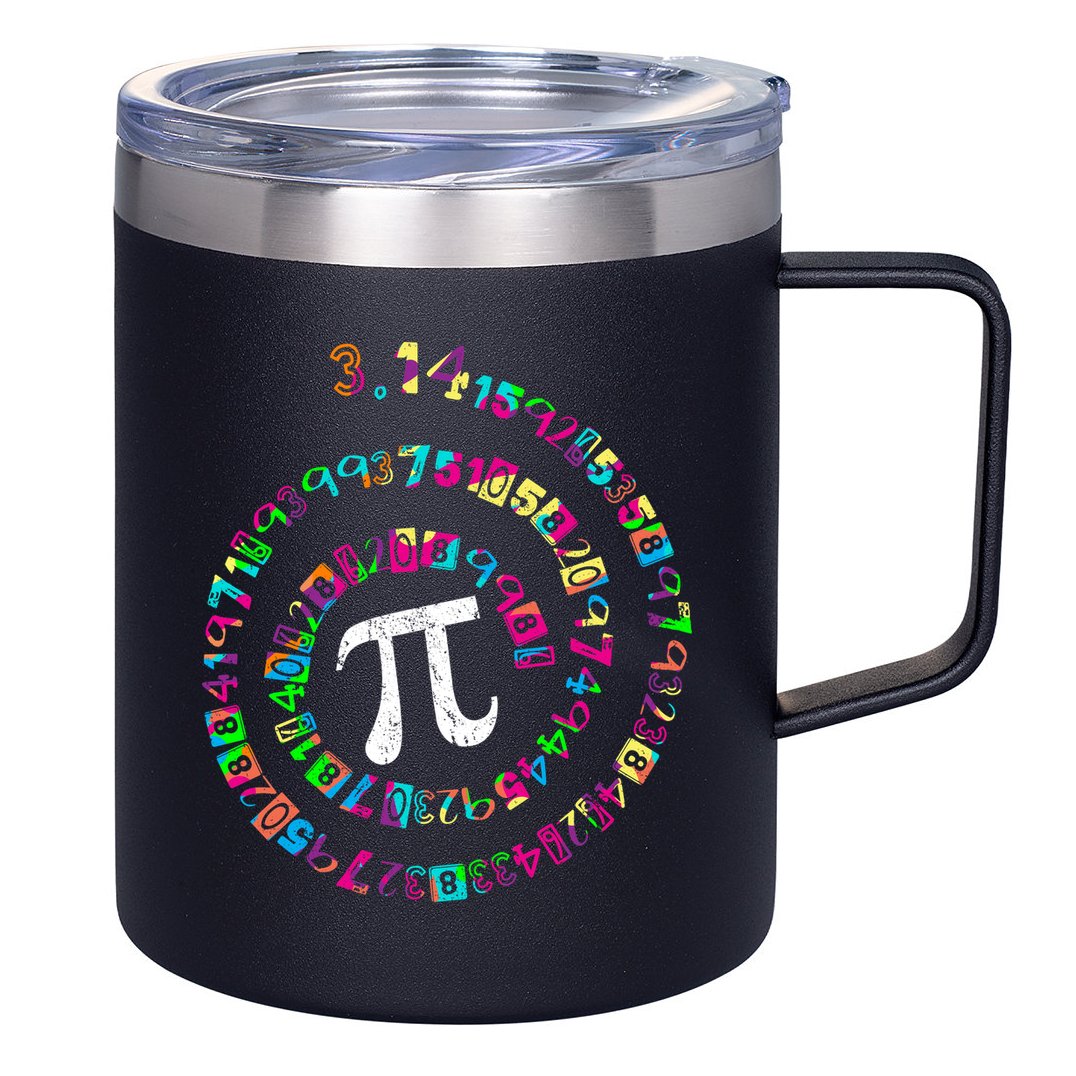 Spiral PI Day 3.14 12oz Stainless Steel Coffee Mug