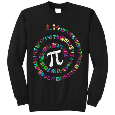 Spiral PI Day 3.14 Tall Sweatshirt