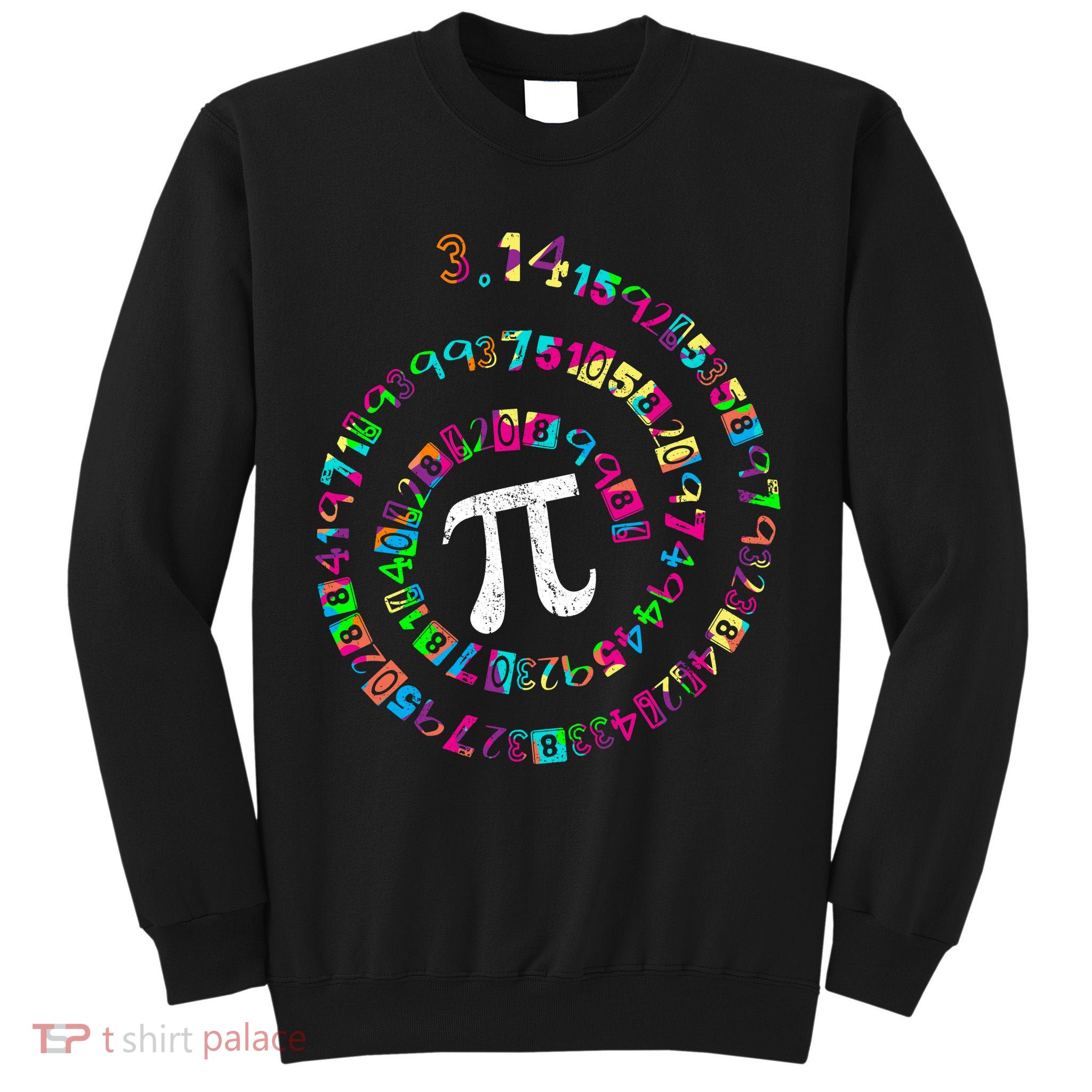 Spiral PI Day 3.14 Tall Sweatshirt