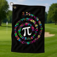Spiral PI Day 3.14 Golf Towel