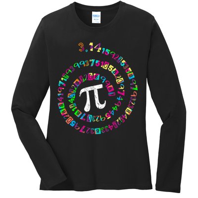 Spiral PI Day 3.14 Ladies Long Sleeve Shirt