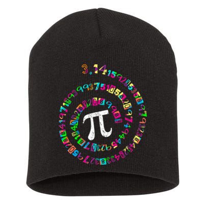 Spiral PI Day 3.14 Short Acrylic Beanie