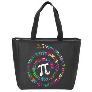 Spiral PI Day 3.14 Zip Tote Bag