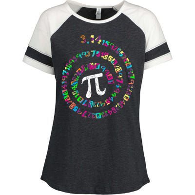 Spiral PI Day 3.14 Enza Ladies Jersey Colorblock Tee