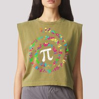 Spiral PI Day 3.14 Garment-Dyed Women's Muscle Tee