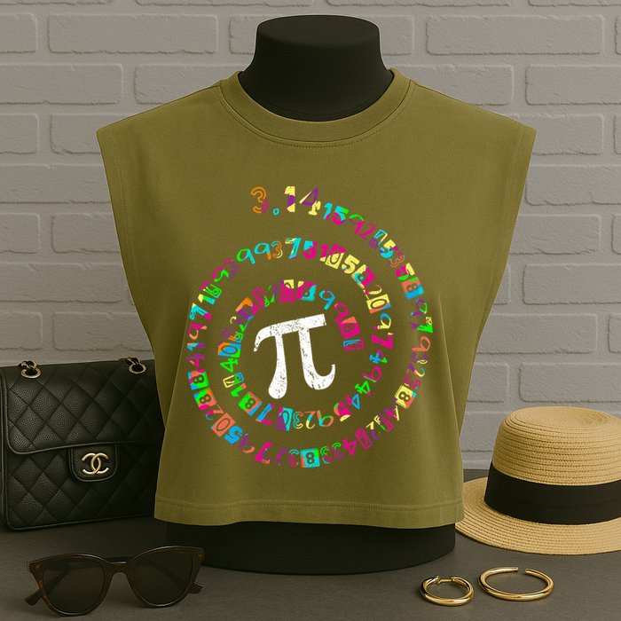 Spiral PI Day 3.14 Garment-Dyed Women's Muscle Tee
