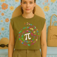 Spiral PI Day 3.14 Garment-Dyed Women's Muscle Tee