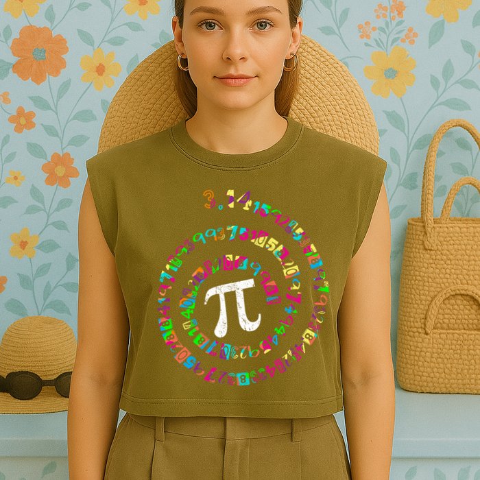 Spiral PI Day 3.14 Garment-Dyed Women's Muscle Tee