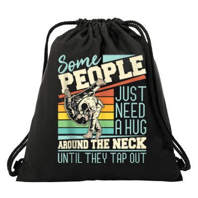 Some People Just Need A Hug Mma Bjj Drawstring Bag