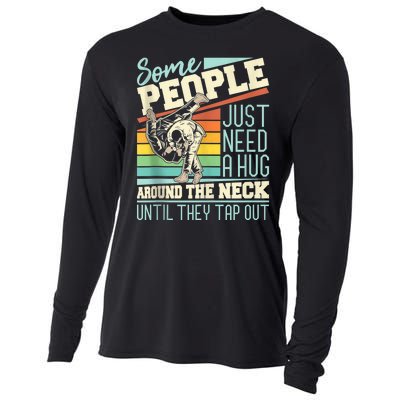 Some People Just Need A Hug Mma Bjj Cooling Performance Long Sleeve Crew