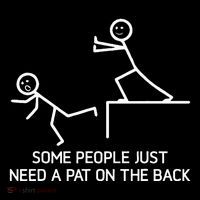 Some People Just Need A Pat On The Back Adult Humor Sarcasm Sustainable Beanie